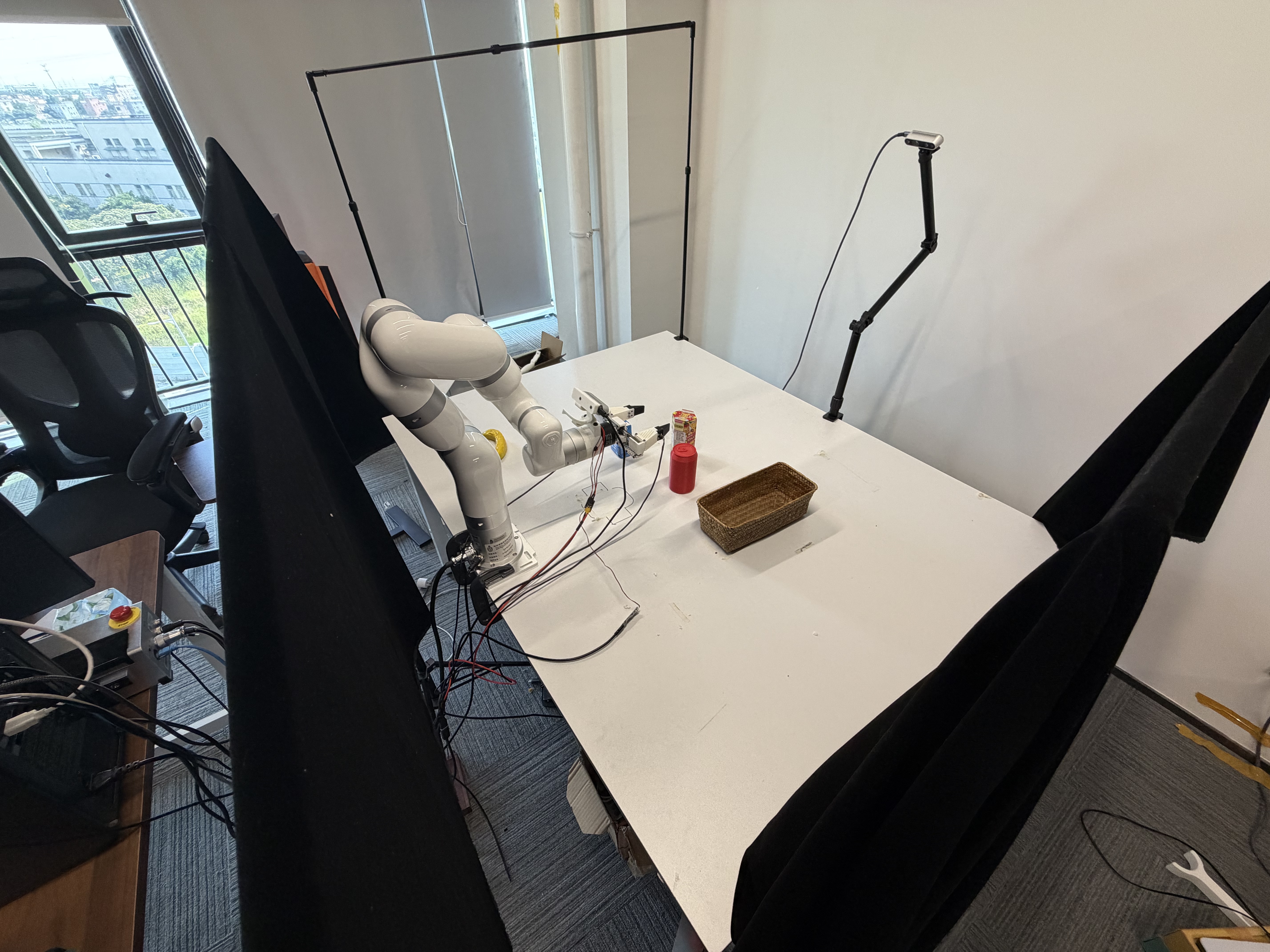 Vision-guided robot manipulation testbed inside HCL