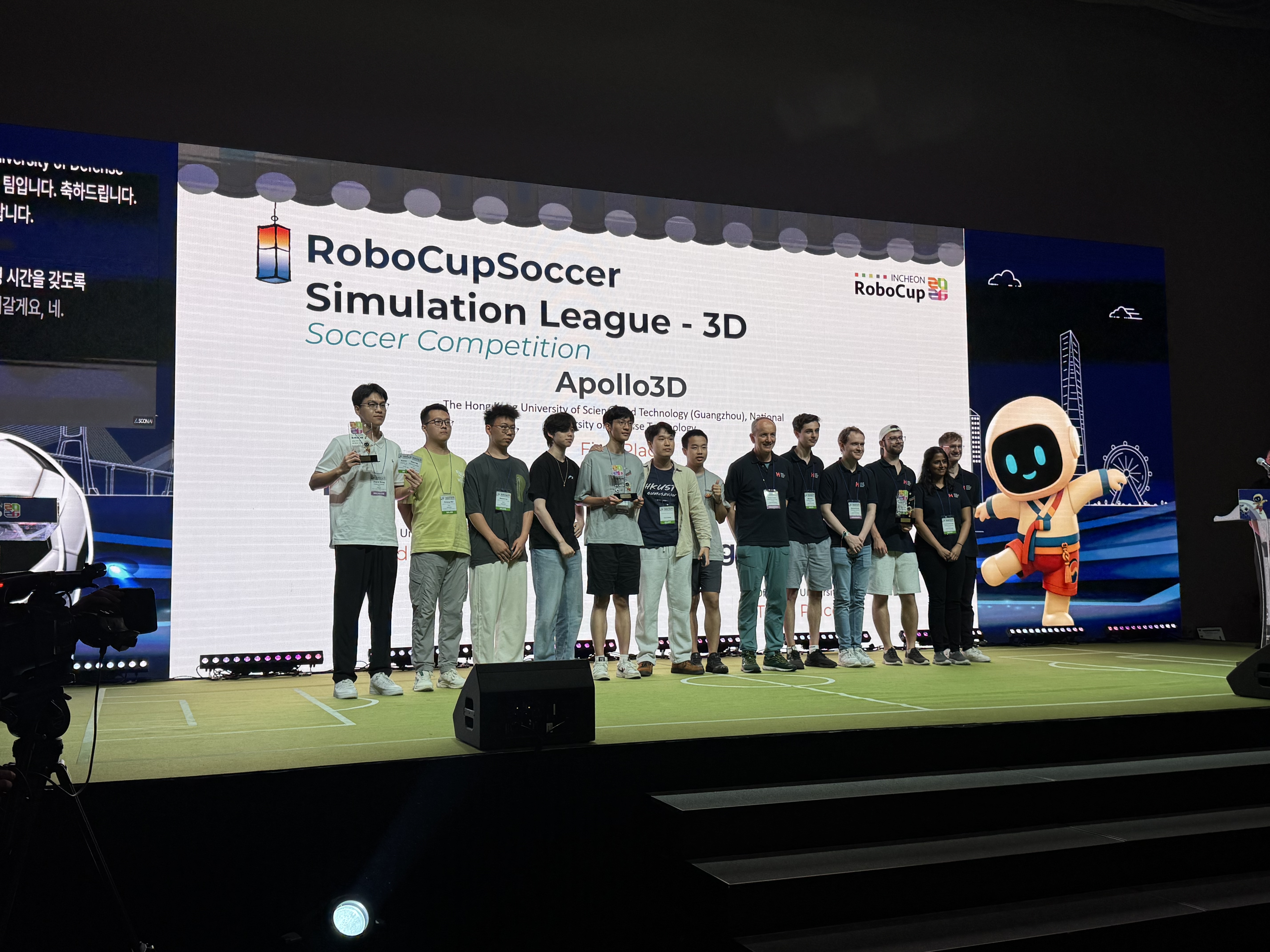 Apollo3D team at the RoboCup 2026 award ceremony